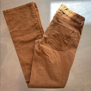 J. Crew Women’s Brown Straight 5 Pocket Corduroy Pants